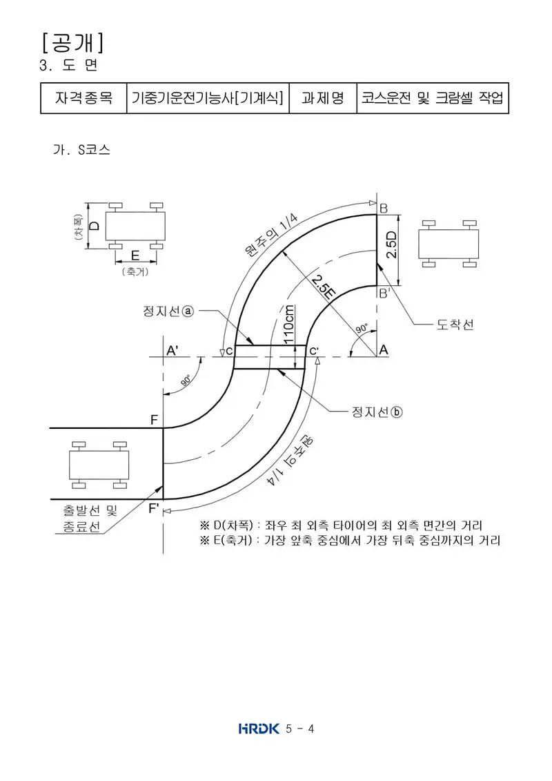 기중기운전기능사 공개문제 4쪽 (한국산업인력공단 공식)