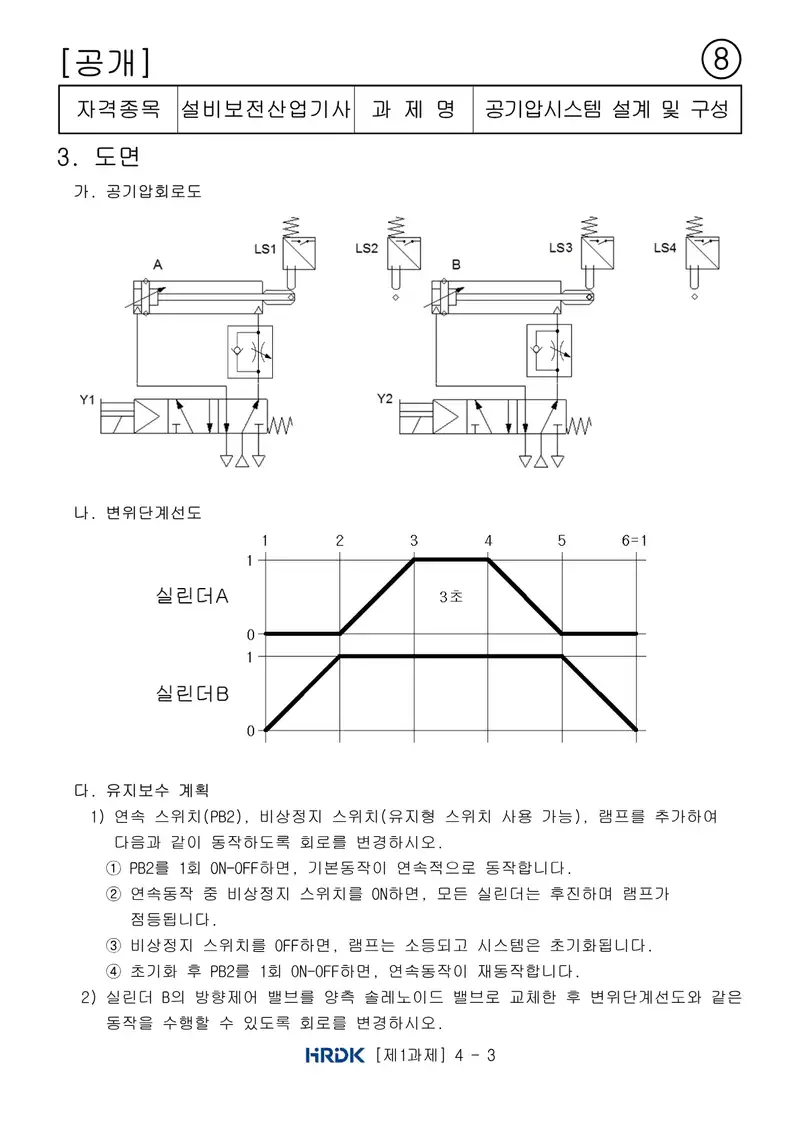 설비보전산업기사 공개문제 10쪽 (한국산업인력공단 공식)