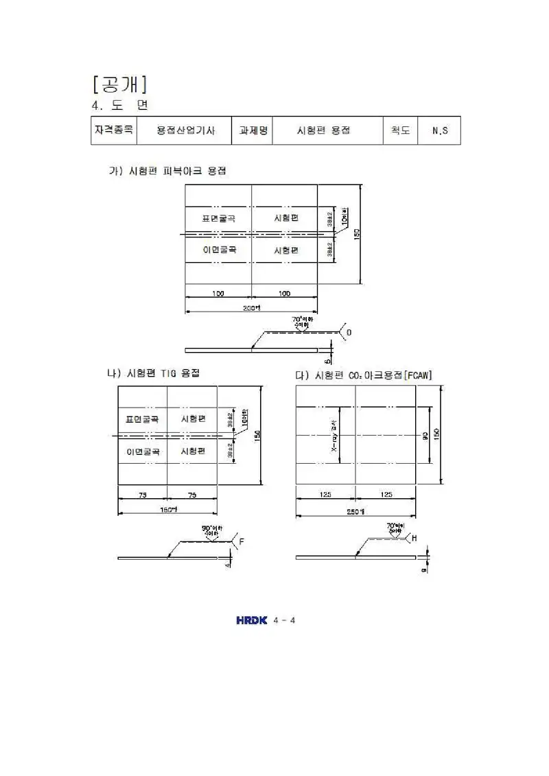용접산업기사 공개문제 12쪽 (한국산업인력공단 공식)