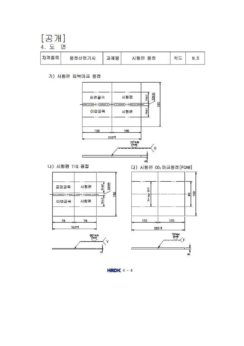 용접산업기사 공개문제 15쪽 (한국산업인력공단 공식)